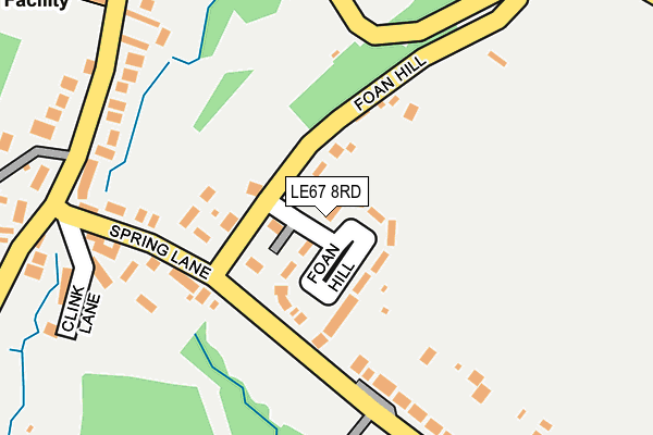LE67 8RD map - OS OpenMap – Local (Ordnance Survey)