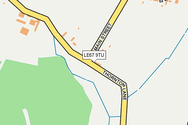 LE67 9TU map - OS OpenMap – Local (Ordnance Survey)