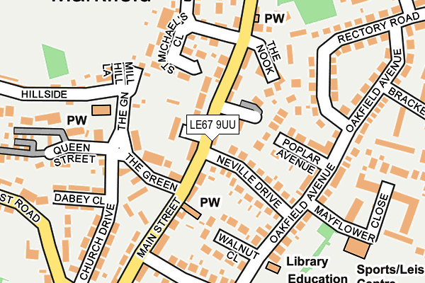 Map of BRADGATE BUSINESS SUPPORT LTD at local scale