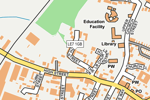 LE7 1GB map - OS OpenMap – Local (Ordnance Survey)