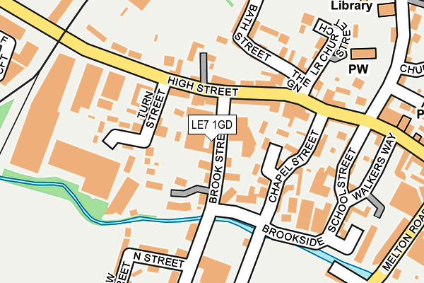 LE7 1GD map - OS OpenMap – Local (Ordnance Survey)