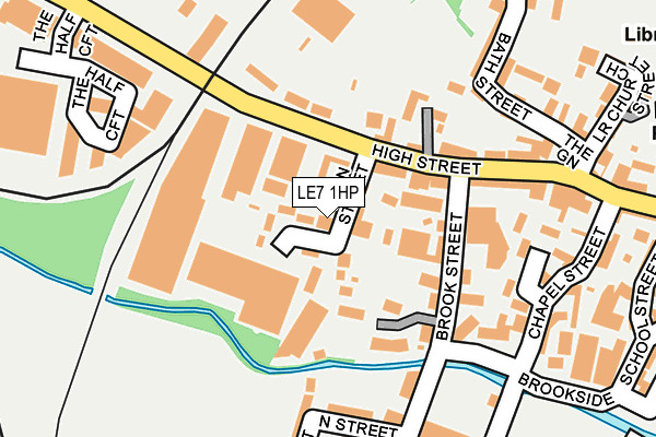 LE7 1HP map - OS OpenMap – Local (Ordnance Survey)