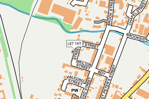 LE7 1HT map - OS OpenMap – Local (Ordnance Survey)
