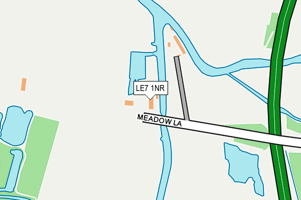 LE7 1NR map - OS OpenMap – Local (Ordnance Survey)