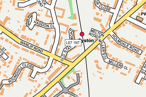 LE7 1NT map - OS OpenMap – Local (Ordnance Survey)