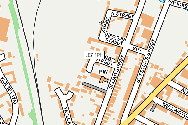 LE7 1PH map - OS OpenMap – Local (Ordnance Survey)