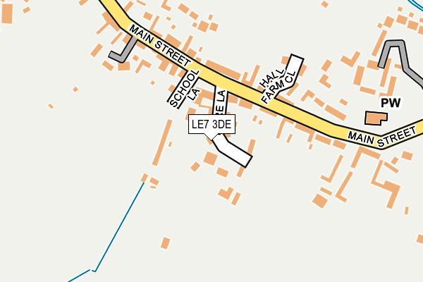 LE7 3DE map - OS OpenMap – Local (Ordnance Survey)