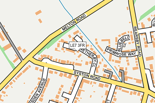 LE7 3FR map - OS OpenMap – Local (Ordnance Survey)