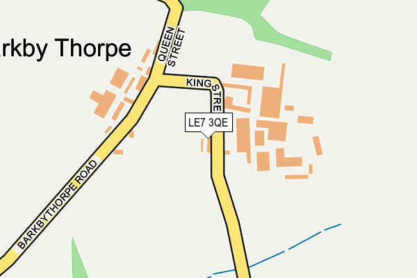 LE7 3QE map - OS OpenMap – Local (Ordnance Survey)