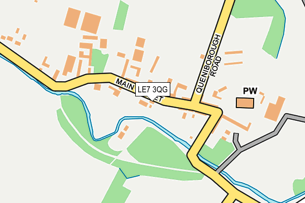 LE7 3QG map - OS OpenMap – Local (Ordnance Survey)