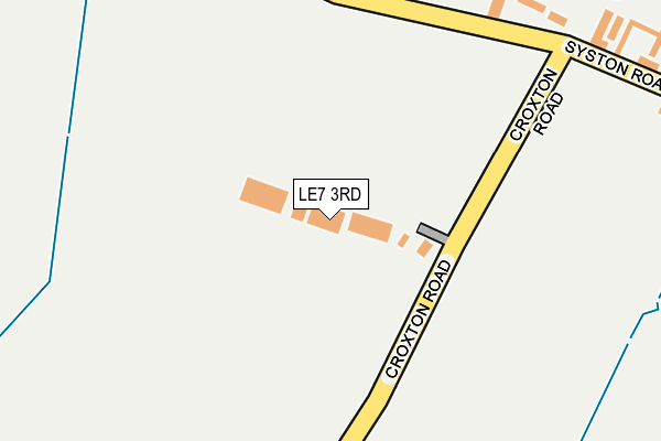 LE7 3RD map - OS OpenMap – Local (Ordnance Survey)