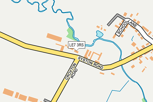 LE7 3RS map - OS OpenMap – Local (Ordnance Survey)