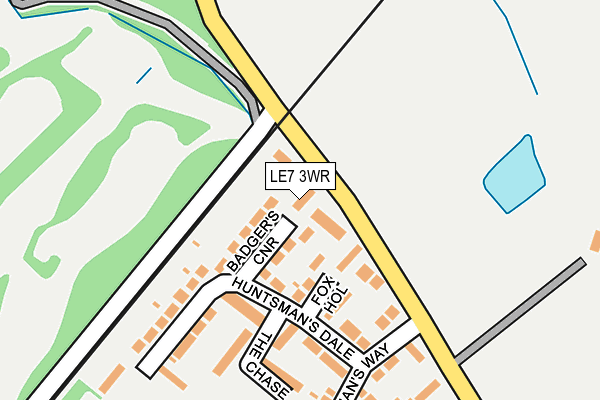 LE7 3WR map - OS OpenMap – Local (Ordnance Survey)