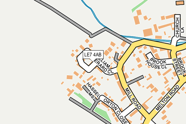 LE7 4AB map - OS OpenMap – Local (Ordnance Survey)