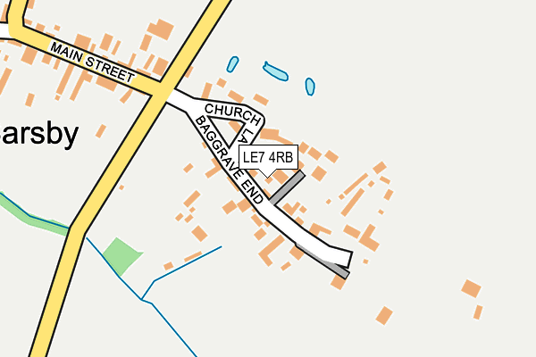 LE7 4RB map - OS OpenMap – Local (Ordnance Survey)