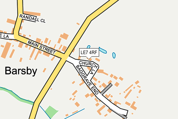 LE7 4RF map - OS OpenMap – Local (Ordnance Survey)
