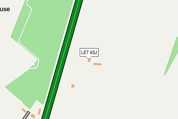 LE7 4SJ map - OS OpenMap – Local (Ordnance Survey)