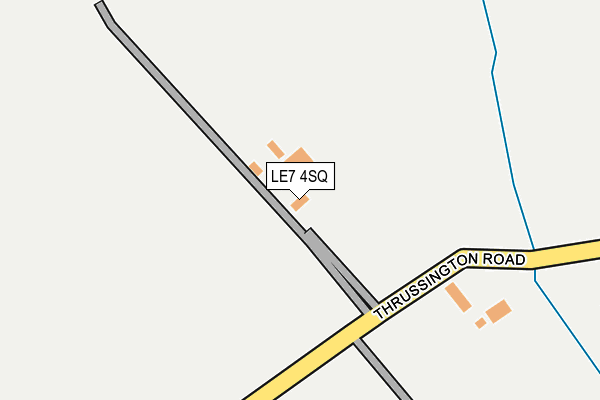 LE7 4SQ map - OS OpenMap – Local (Ordnance Survey)