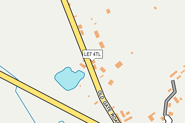 LE7 4TL map - OS OpenMap – Local (Ordnance Survey)