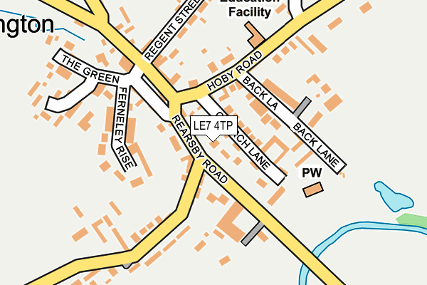 LE7 4TP map - OS OpenMap – Local (Ordnance Survey)
