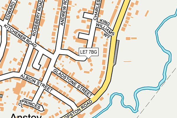 LE7 7BG map - OS OpenMap – Local (Ordnance Survey)