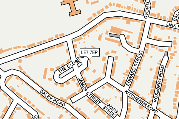 LE7 7EP map - OS OpenMap – Local (Ordnance Survey)
