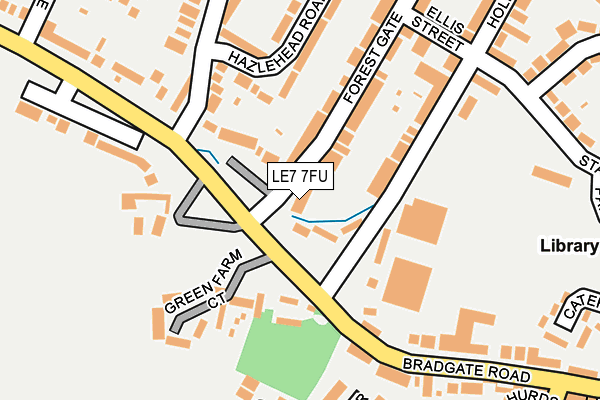 LE7 7FU map - OS OpenMap – Local (Ordnance Survey)