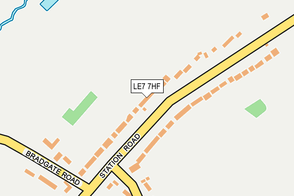 LE7 7HF map - OS OpenMap – Local (Ordnance Survey)