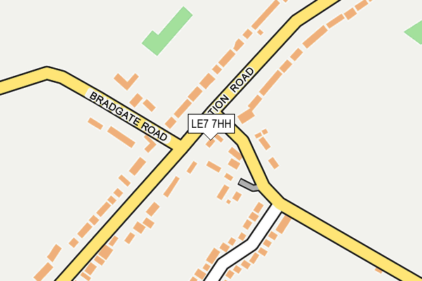 LE7 7HH map - OS OpenMap – Local (Ordnance Survey)