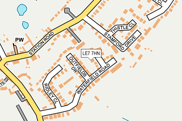 LE7 7HN map - OS OpenMap – Local (Ordnance Survey)
