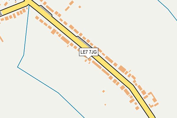 LE7 7JG map - OS OpenMap – Local (Ordnance Survey)