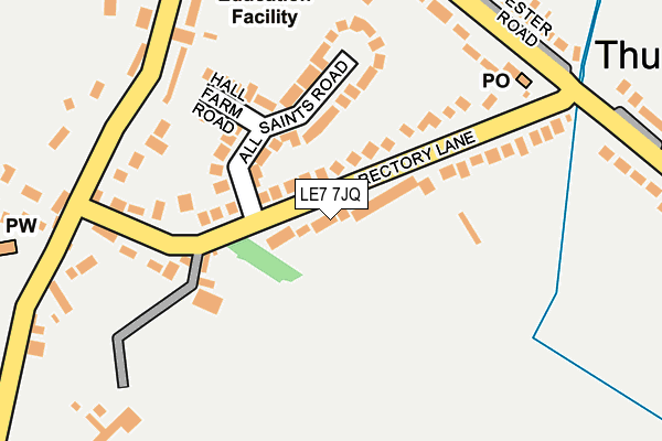 LE7 7JQ map - OS OpenMap – Local (Ordnance Survey)