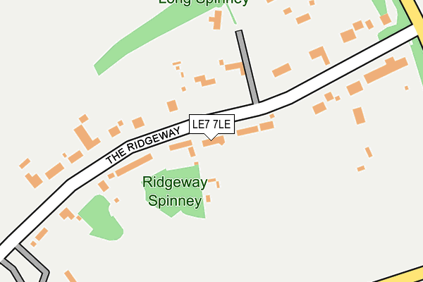 Map of RIDGEWAY DEVELOPMENTS (LEICESTER) LIMITED at local scale