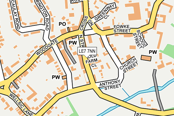 LE7 7NN map - OS OpenMap – Local (Ordnance Survey)