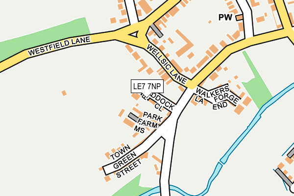 LE7 7NP map - OS OpenMap – Local (Ordnance Survey)