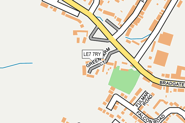 LE7 7RY map - OS OpenMap – Local (Ordnance Survey)