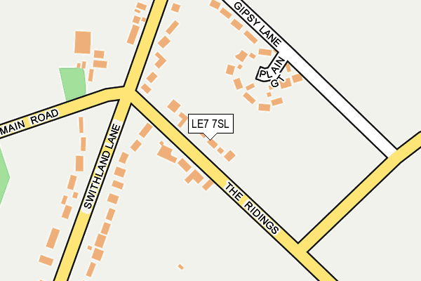 LE7 7SL map - OS OpenMap – Local (Ordnance Survey)