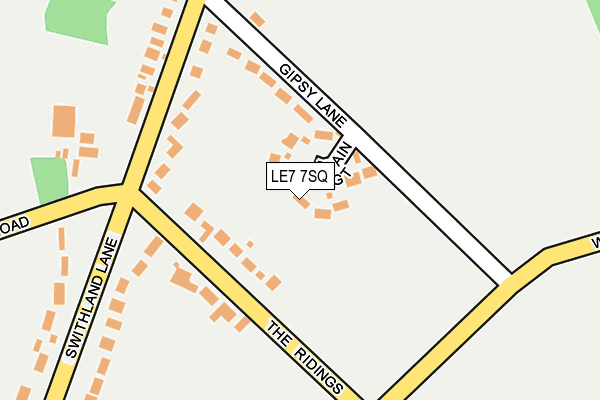 LE7 7SQ map - OS OpenMap – Local (Ordnance Survey)