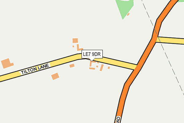 LE7 9DR map - OS OpenMap – Local (Ordnance Survey)