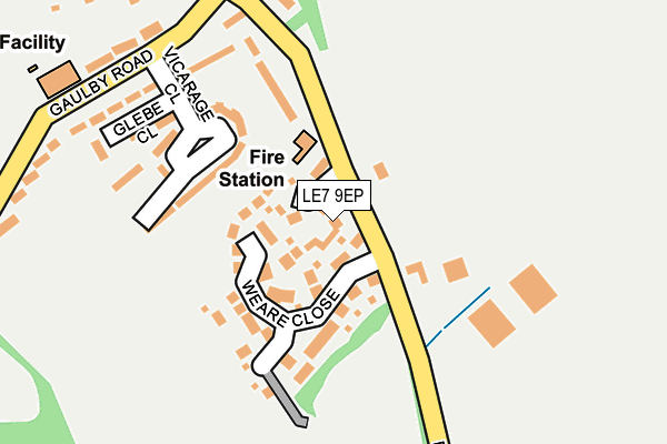 LE7 9EP map - OS OpenMap – Local (Ordnance Survey)
