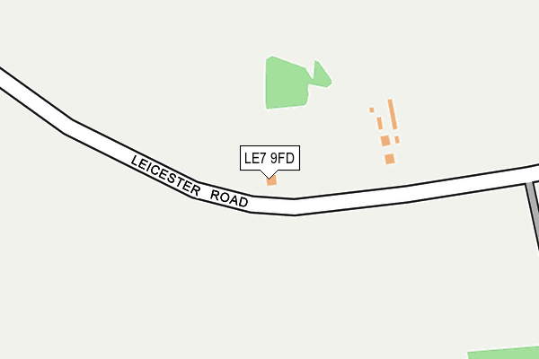 LE7 9FD map - OS OpenMap – Local (Ordnance Survey)