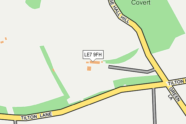 LE7 9FH map - OS OpenMap – Local (Ordnance Survey)