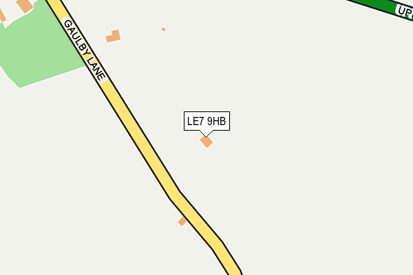 LE7 9HB map - OS OpenMap – Local (Ordnance Survey)