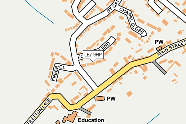 LE7 9HP map - OS OpenMap – Local (Ordnance Survey)