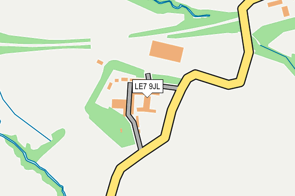 LE7 9JL map - OS OpenMap – Local (Ordnance Survey)