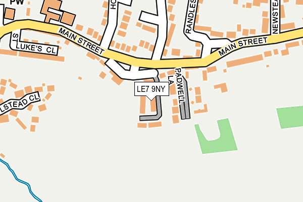 LE7 9NY map - OS OpenMap – Local (Ordnance Survey)