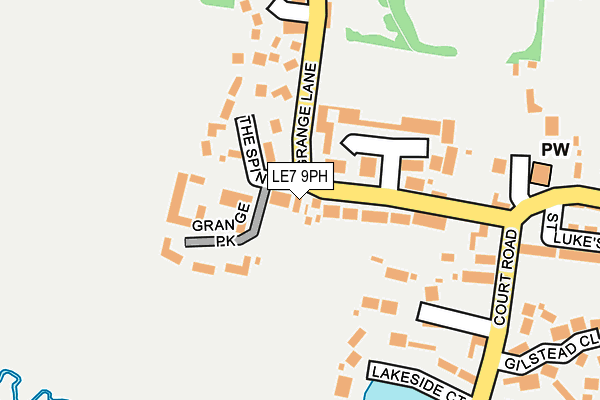 LE7 9PH map - OS OpenMap – Local (Ordnance Survey)
