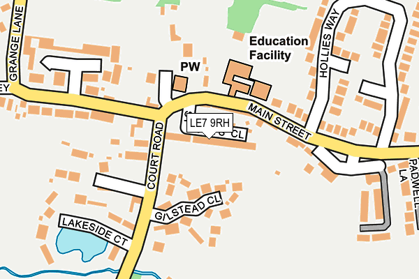 LE7 9RH map - OS OpenMap – Local (Ordnance Survey)