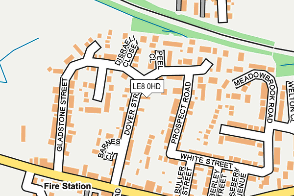 LE8 0HD map - OS OpenMap – Local (Ordnance Survey)