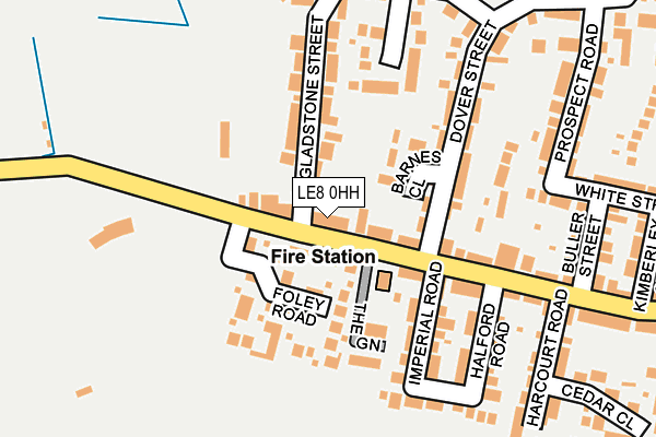 LE8 0HH map - OS OpenMap – Local (Ordnance Survey)